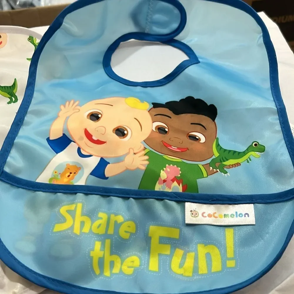 CoComelon set of 2 Bibs EUC